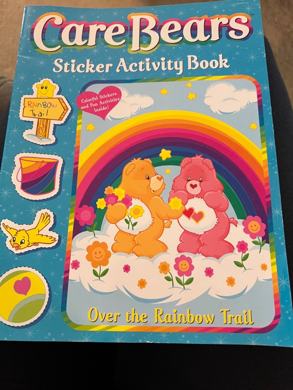 Care Bears Rainbow Sticker Activity Book - Blue, Pink, Orange, Yellow